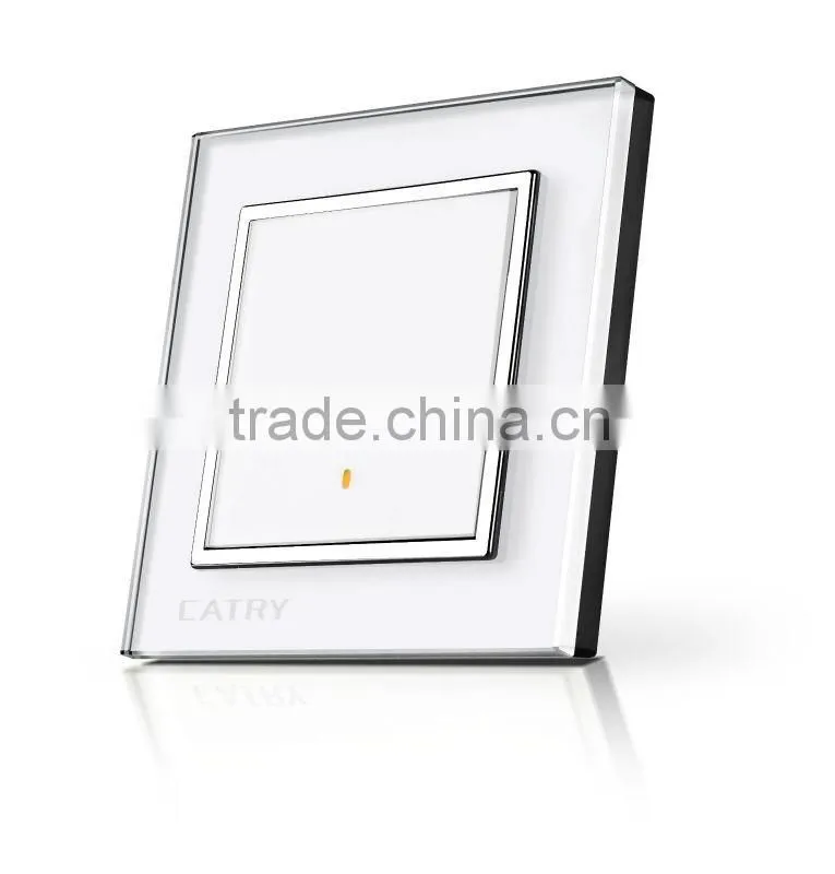 1 GANG 2 WAY BLACK TABLET SWITCH,NEW STYLE WALL SWITCH,GLASS PANEL SWITCH