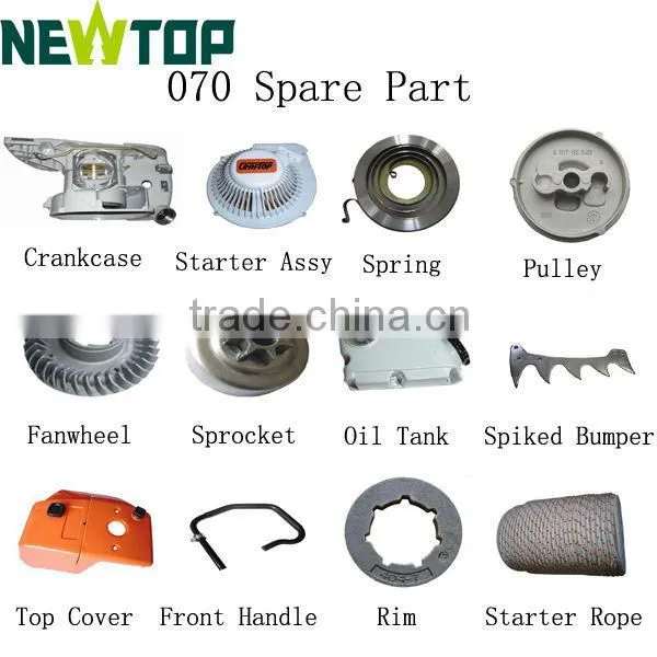 070 Chain saw aluminum crankcase (other chainsaw spare parts are available)