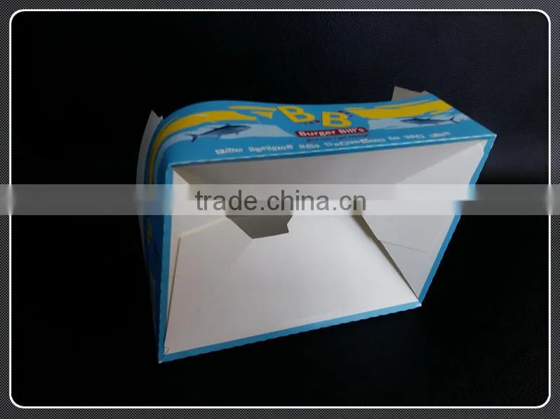 Mini double PE coated seafood paper packaging box