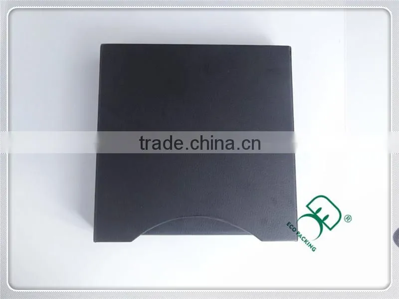 2015 luxury PU covered paperboard DVD box