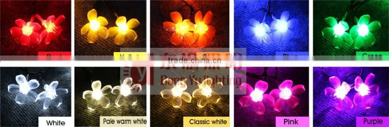 Outdoor Artificial LED Cherry Blossom Tree Light, Big blossom cherry tree with azaleas