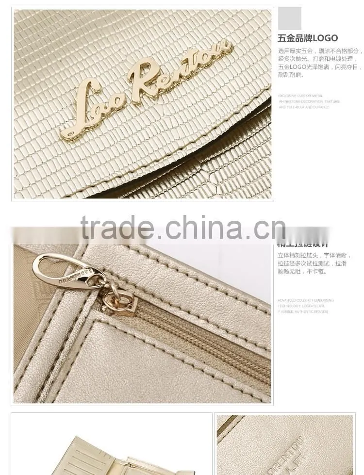 vintage cowhide leather wallet for lady guangzhou factory