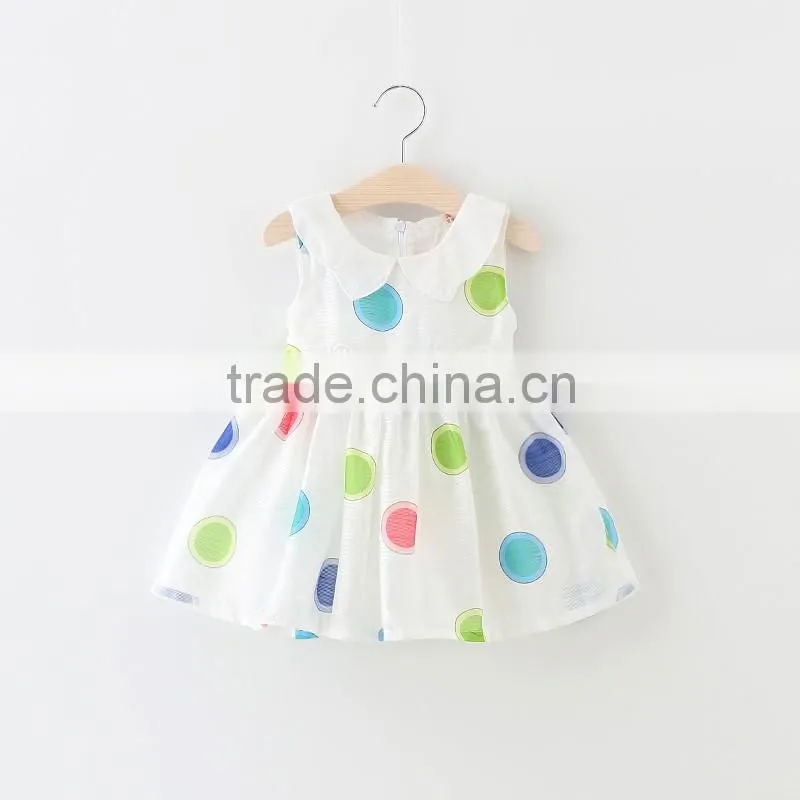 Custom fashion 100%cotton baby cloth girls Summer dress