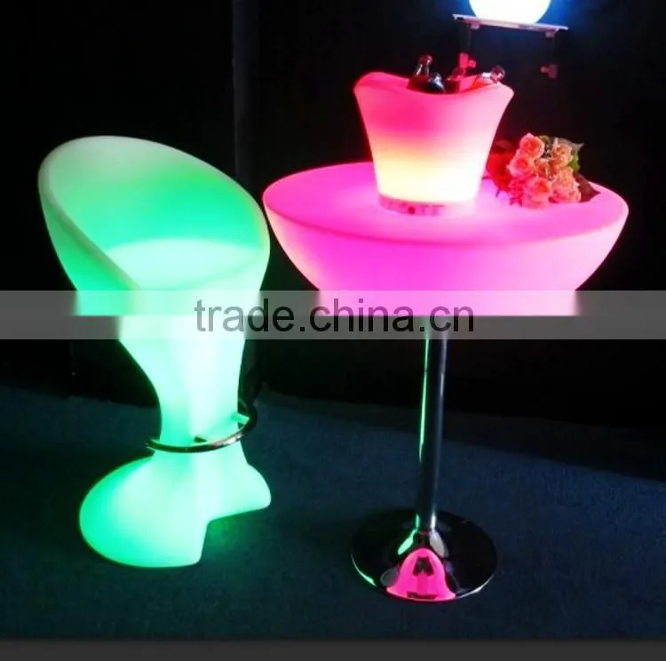 2016 Top Sale Decorative party led color changing table/Garden Furniture Set Outdoor Console Table/Disco Table