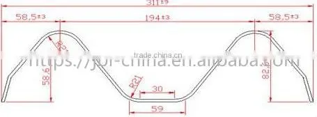 construction equipment highway guardrail roll forming machine with automatic Quality guaranteed