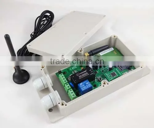 GSM control box Double relay output and double alarm input