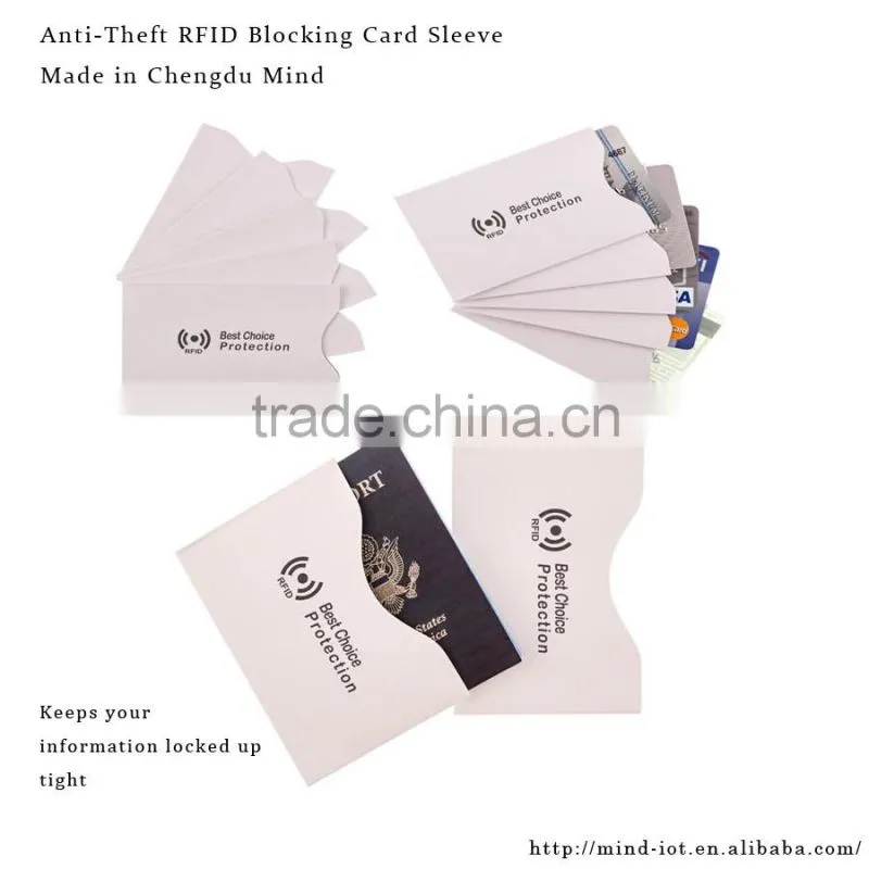 MDBS56 security cards sleeve rfid blockers to protect your credit card