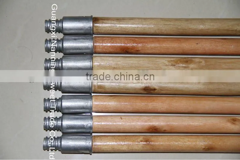 Metal wooden broom handles