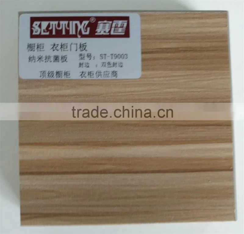 Wood grain color uv mdf board for kitchens ST-T9003