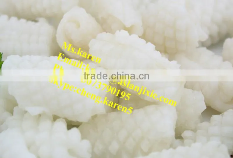 Sleeve-fish/Squid roll cutting and carving machine/High Quality Squid Roll Striping And Slicing Machine
