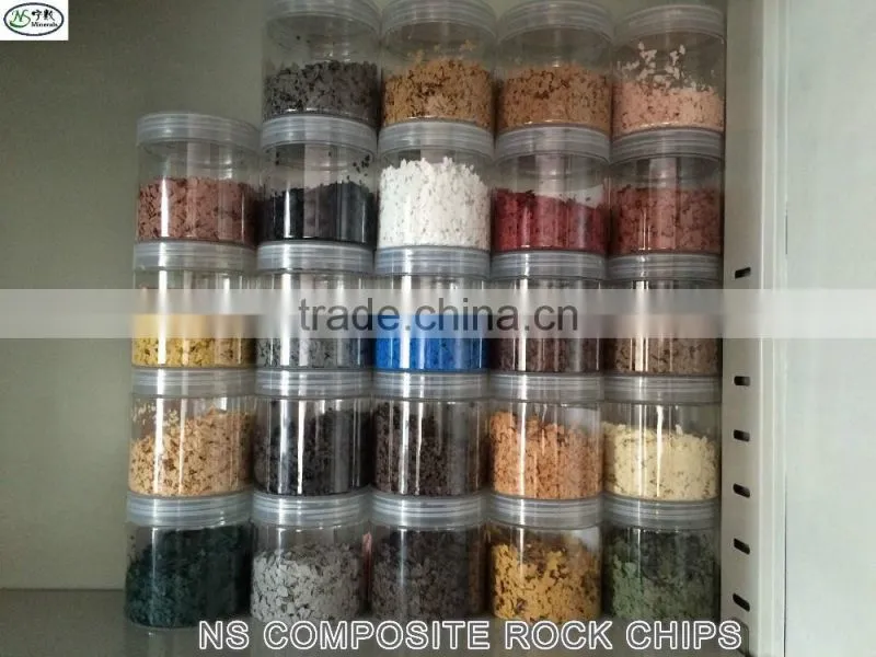 Colorful Composite Rock Chips for granite paint and coating