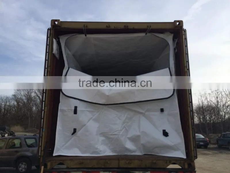 Plastic dry bulk container liner suitable for 20ft container