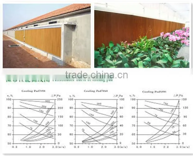 China Evaporative Agriculture Cooling Pad Price/home ventilation system