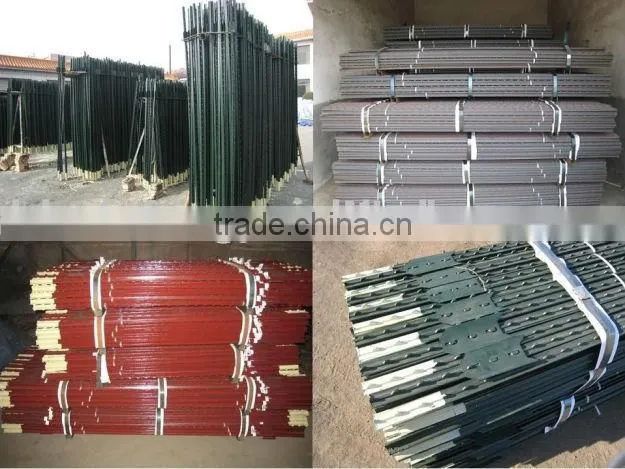 Factory provide farm metal cheap studded t fence post