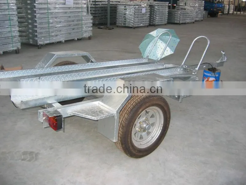 2015hot dip galvanized trailer for motorcycle