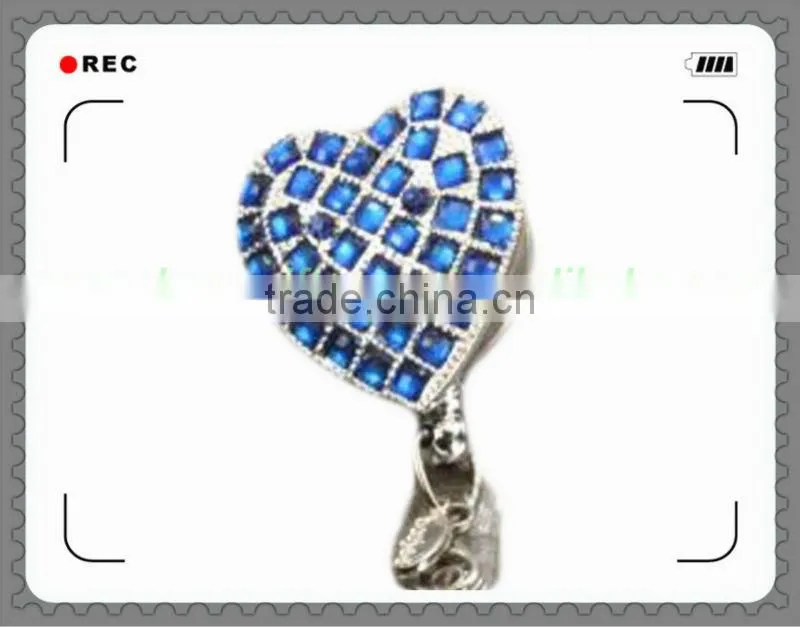crystal ID Badge Reel,rhinestone yoyo clip