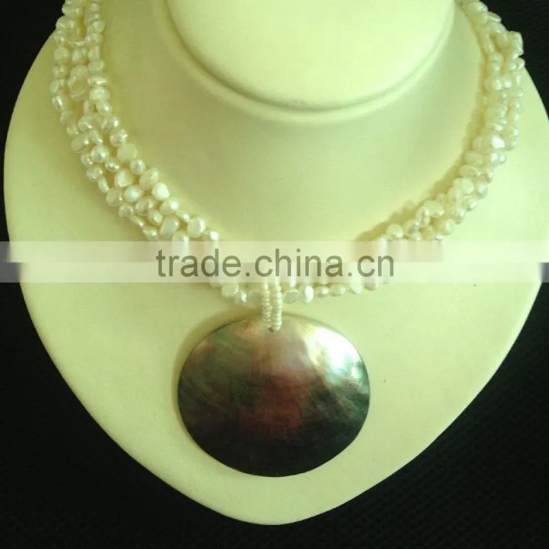 polished black lip mother of pearl shell disc