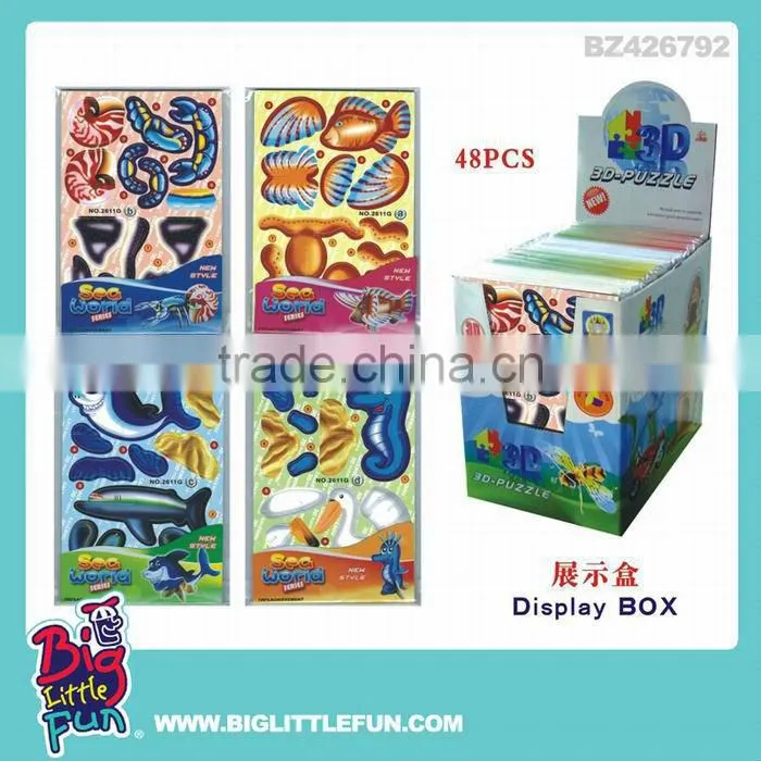 3d puzzle diy toy sea animals