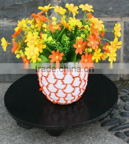 High quality wooden flower pot stands /wooden plant dolly stands