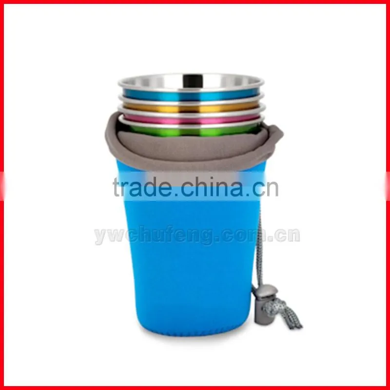 Stainless Steel Camping Cup Coffee Cup - Retro Cafe