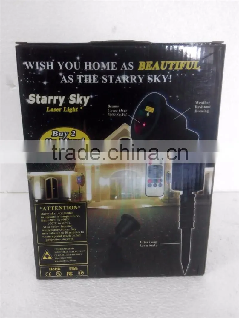 motion/ static/ lighting outdoor indoor lawn laser projector light with remote controller