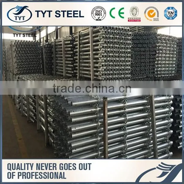 HDG and Painted Construction Steel Pole ringlock scaffold system