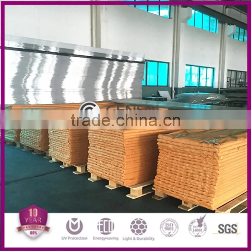 Gensin 0.8mm Polycarbonate Corrugated Sheet/ PC Wave Sheet/PC Profile Sheet