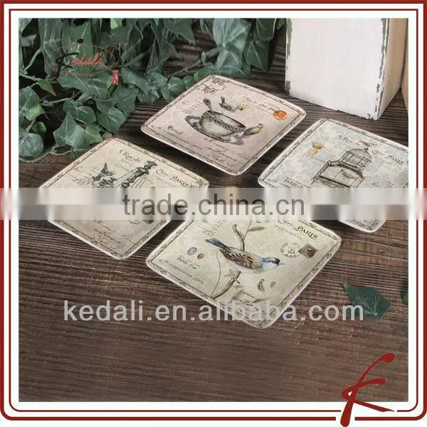 ceramic box shape salt and pepper shaker