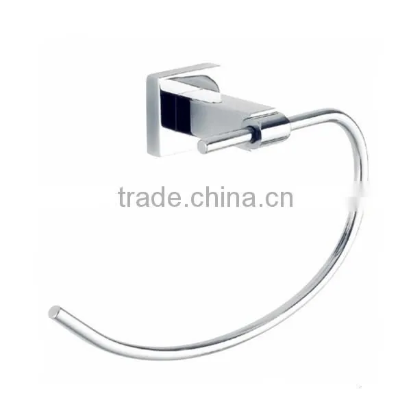 Jiangmen Factory Bathroom Wall Mounted Stainless Steel Towel Ring Chrome