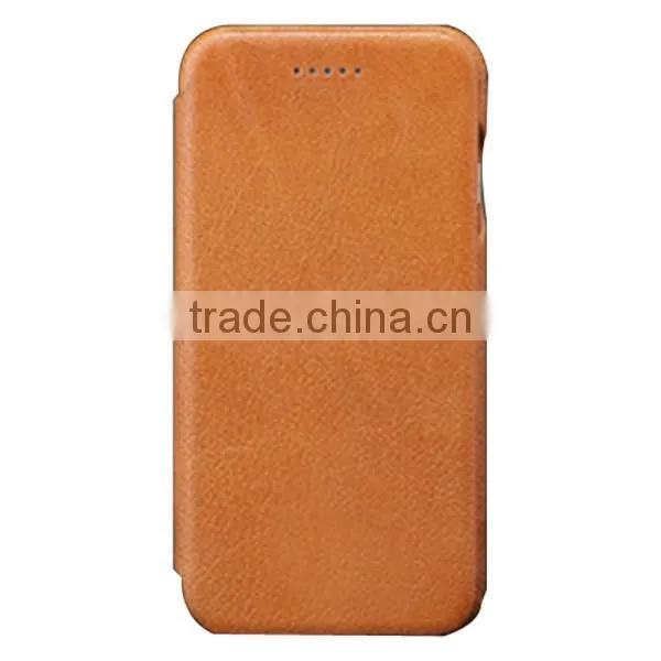 2017 High Quality New Design Real Leather Phone Leather Case, Leather External Have Card Slot Wallet For iPhone6
