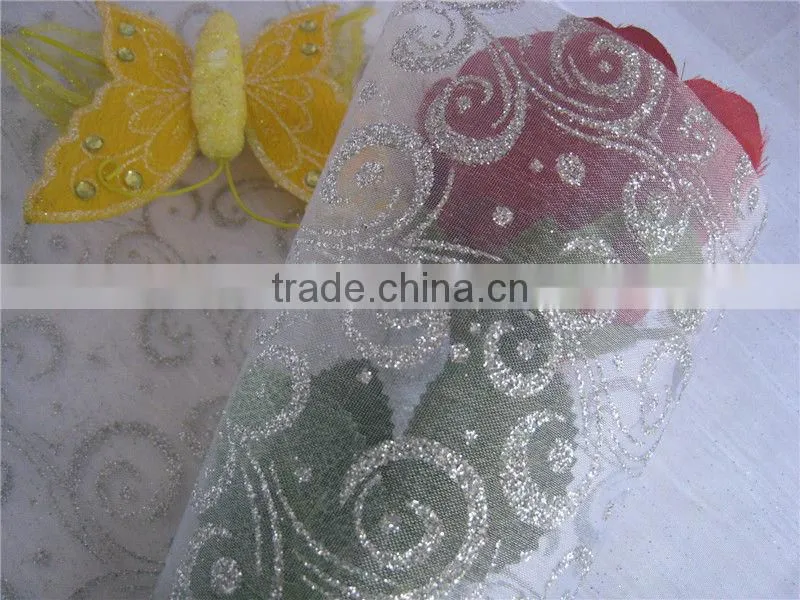Sparkle White Modern Design Table Cloth/Runner