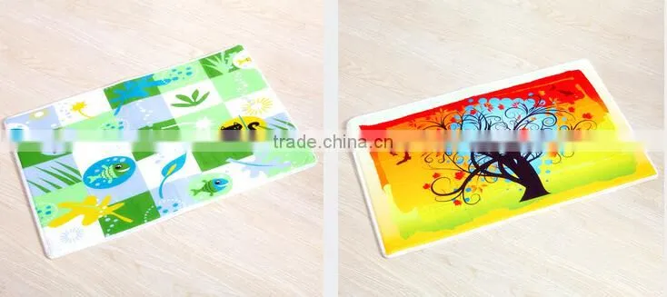 Mix Styles Stock Square Home Plush Water Absorption Non-Slip Mat- Cat&Fish