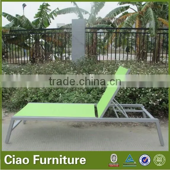 Garden powder coating frame Lounge with fabirc