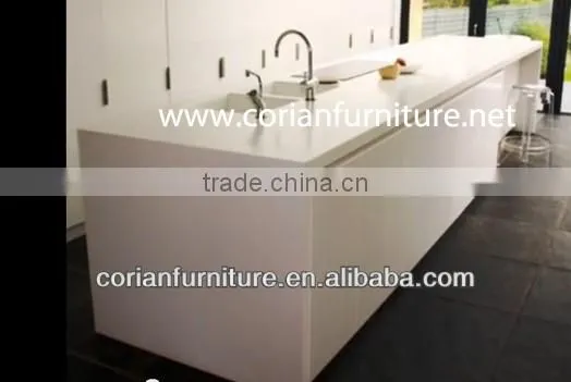 Top quality Hi Macs acrylic solid surface kitchen worktop