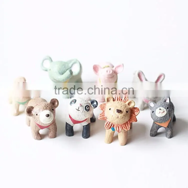 Custom christmas decor resin lion figurine miniatures