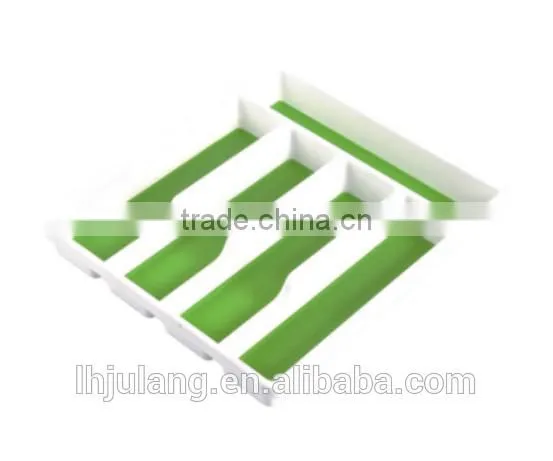 Plastic rectangle storage shelf divider/Plastic cutlery shelf divider