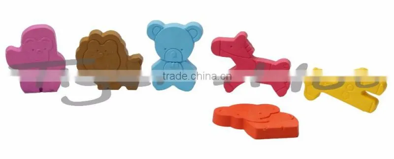 Cartoon Pattern 6 PK Zoo Soap Crayon