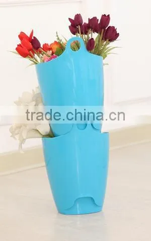 plastic stackable storage bucket/trash can