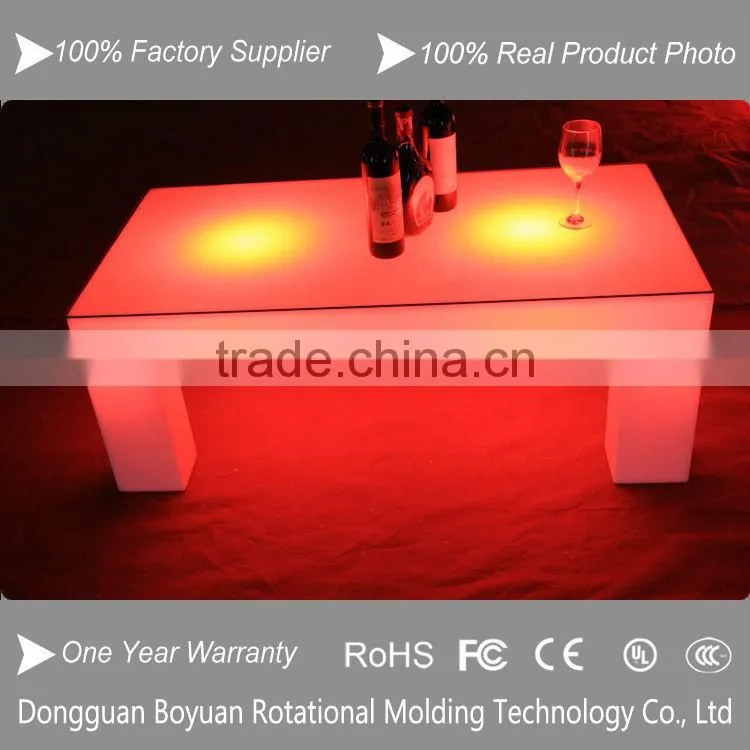 Well Molded White Plastic Case LED Illuminated Salon Furniture