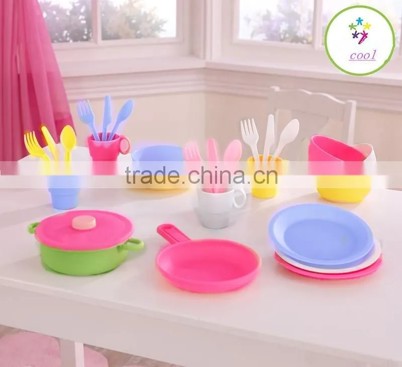Hot Selling Funny Happy Children Kids Cookware Kitchen Playset Toys From Dongguan ICTI Manufacturer