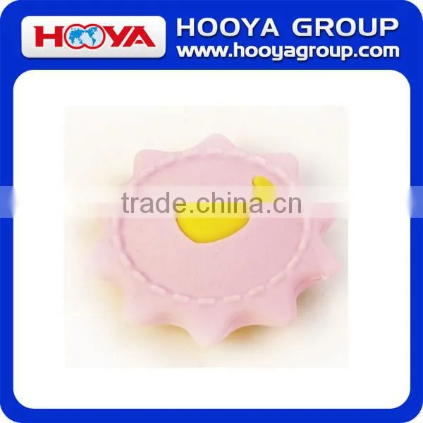 Hot sale Sun Shaped Smiling face make up Eraser back to shool cute 3d eraser