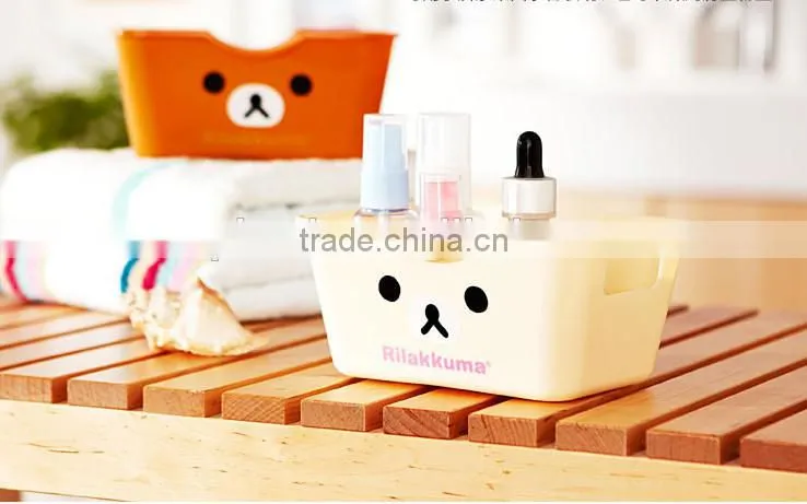 Wholesale cartoon colorful 2 piece plastic storage box/plastic storage box/cartoon plastic storage box