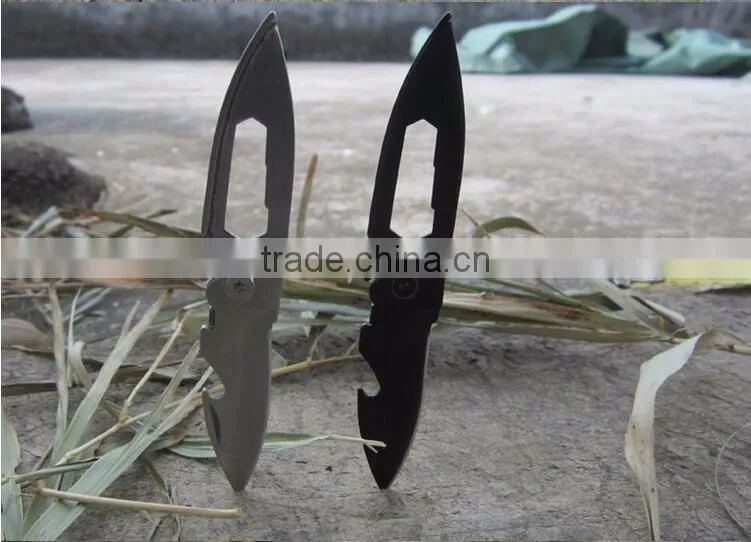 QJT-K02 Hot Sale Keychain Design Camping Knife Multi Function Outdoor Knife