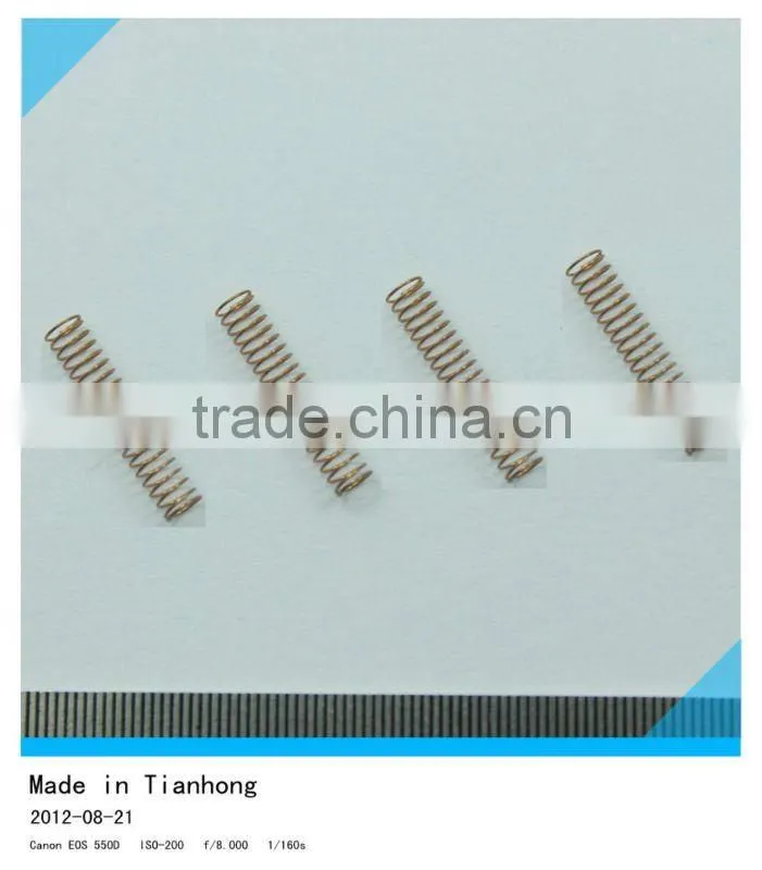 Compression springs with irregular diameters