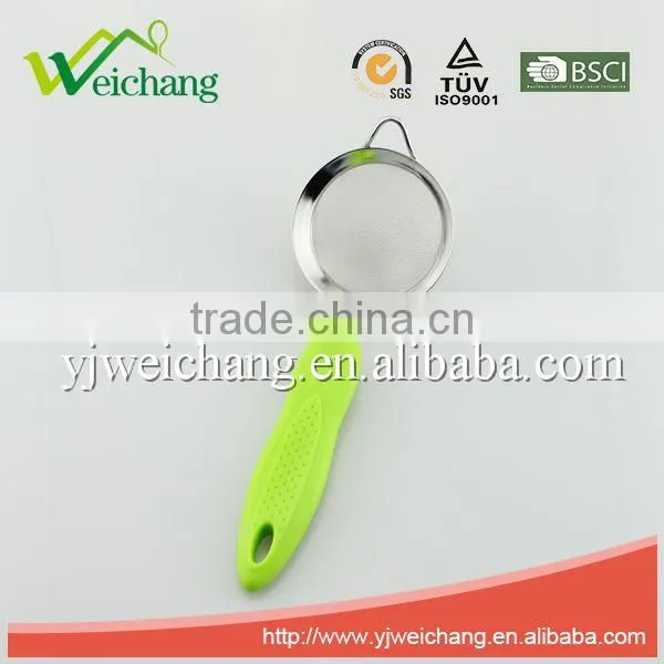 WCJ217 SKIMMER STAINLESS STEEL WITH PP HANDLE ,HOT SALE ,HIGH QUALITY