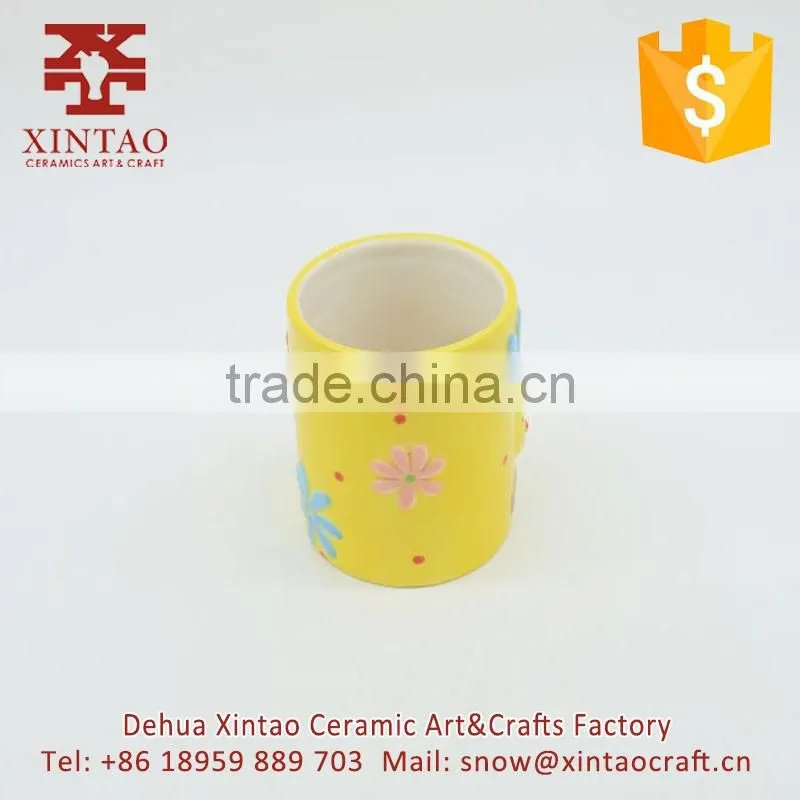 Handmade cock cartoon ceramic mug for drinking tea/coffee