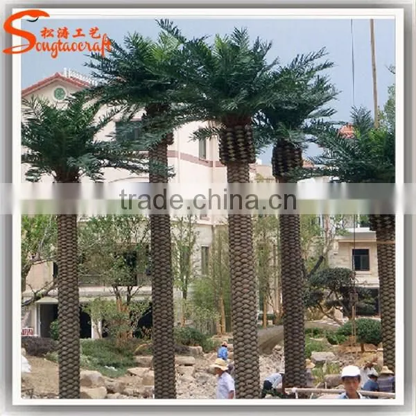 Songtao suplier artificial date palm tree customized fibeerglass date palm tree fiberglass artificial palm trees