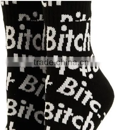 Man tube winter custom thick knit sock