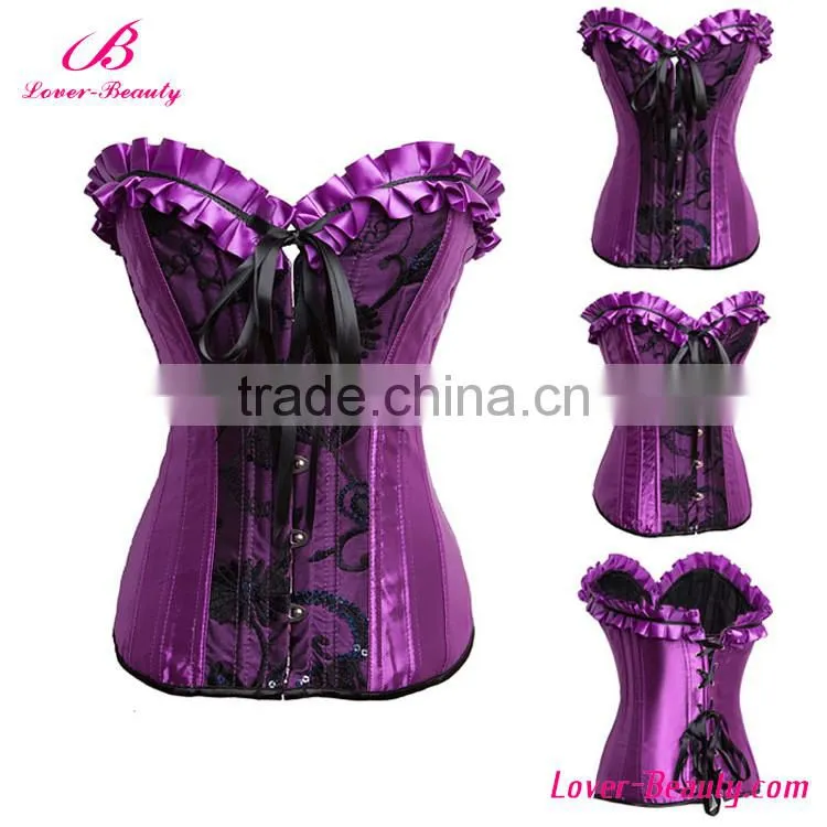 Sport Waist Trainer Corset Lingerie With Floral Pattern