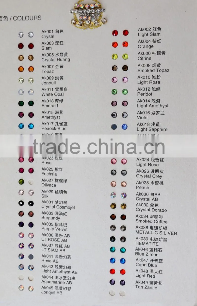 Colorful Hotfix Rhinestone Flat Back Rhinestone For Garment Dress Clothes